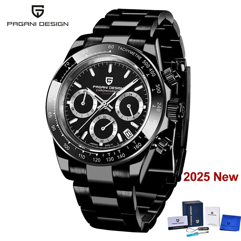 Men’s Chronograph Quartz Watch Sapphire Crystal 10 Bar