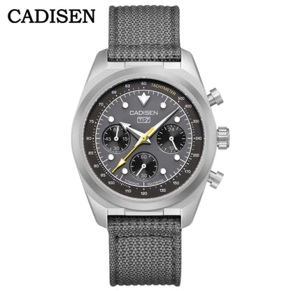 Luxury Quartz Chronograph Watch – Sapphire Crystal, 10 Bar