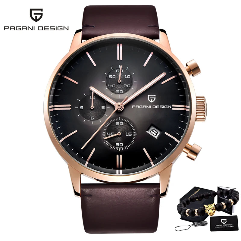 Men’s Chronograph Quartz Watch Sapphire Crystal 3Bar