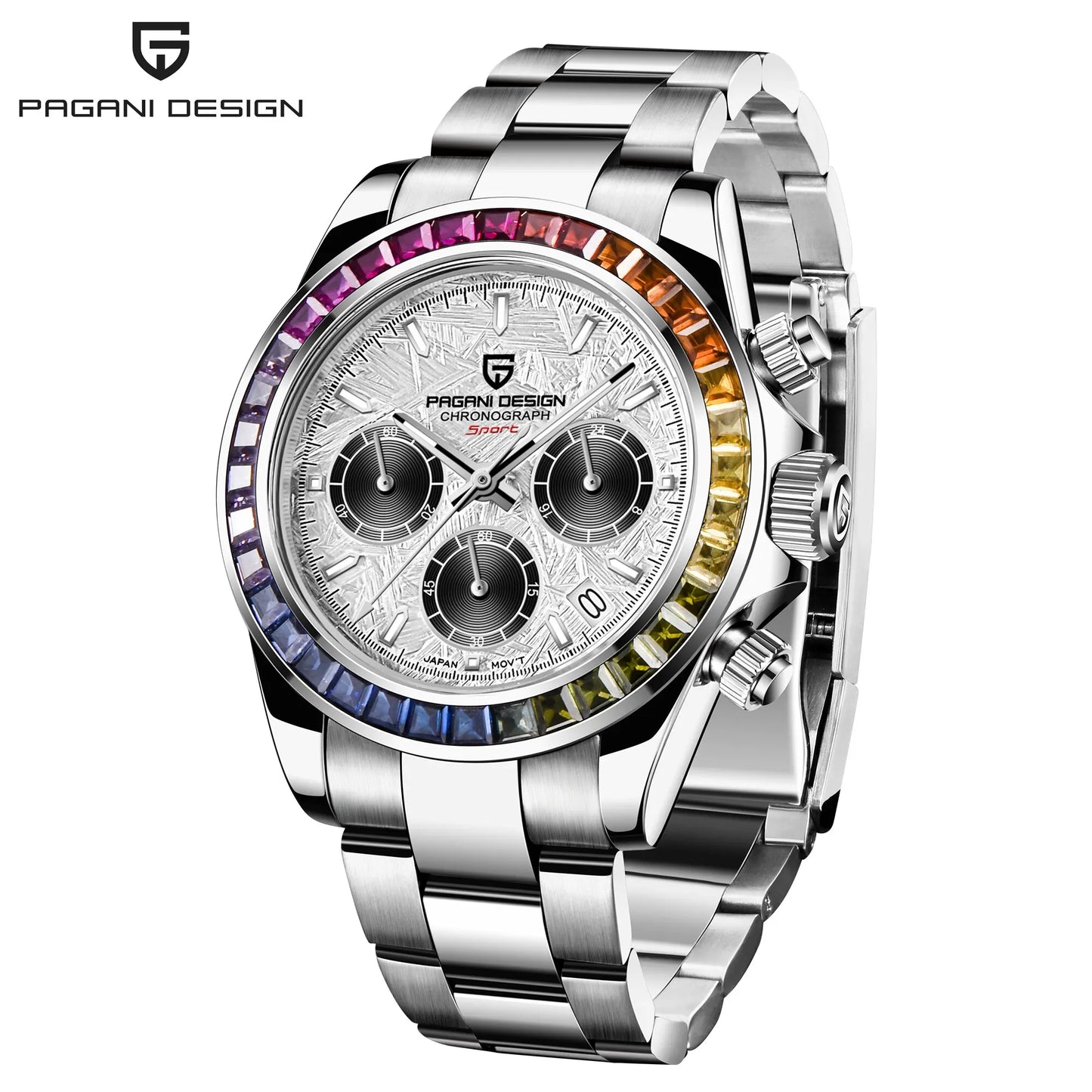 Men's Stainless Steel Quartz Dive Watch With Sapphire