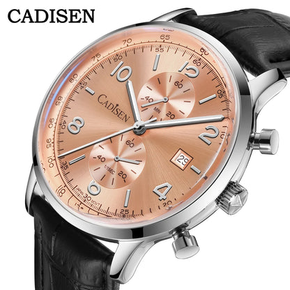 Men’s Chronograph Quartz Watch Sunburst Dial 5ATM