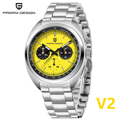 Men’s Racing Chronograph Watch Quartz Stainless Steel