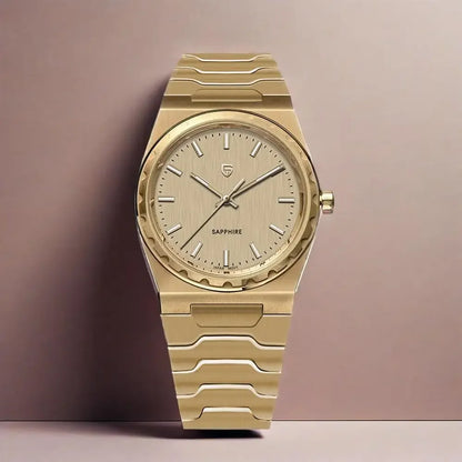Men’s Ultra-Thin Quartz Watch 7 mm Sapphire Stainless Steel