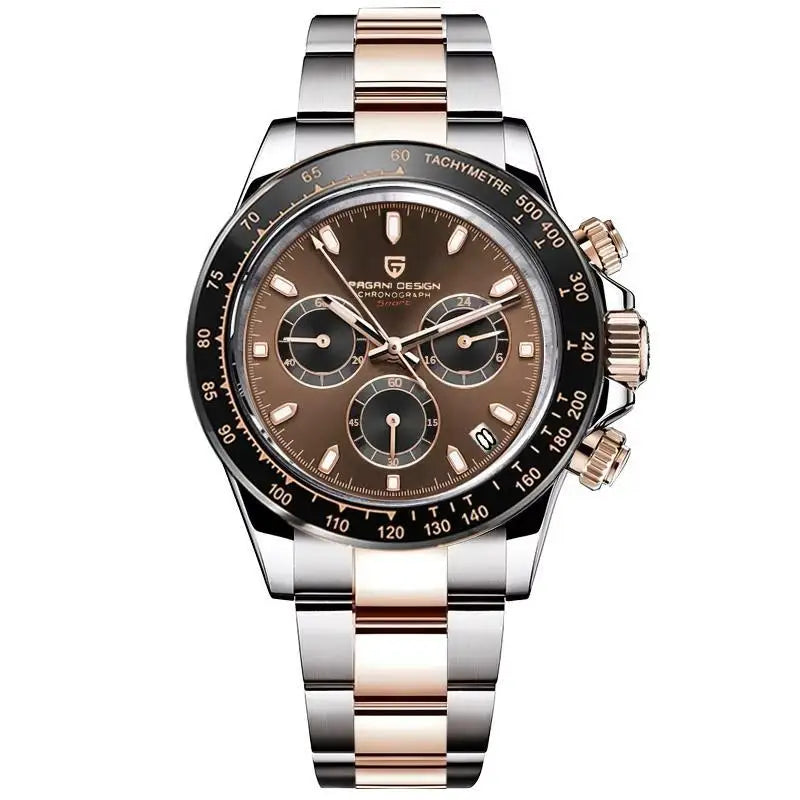 Men's Stainless Steel Quartz Dive Watch With Sapphire