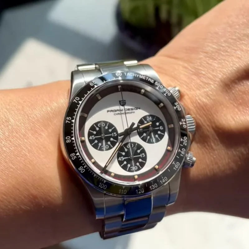 Men’s Chronograph Quartz Watch Ceramic Bezel 100 m