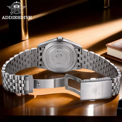 Men's Stainless Steel Quartz Watch – Sapphire & Luminous
