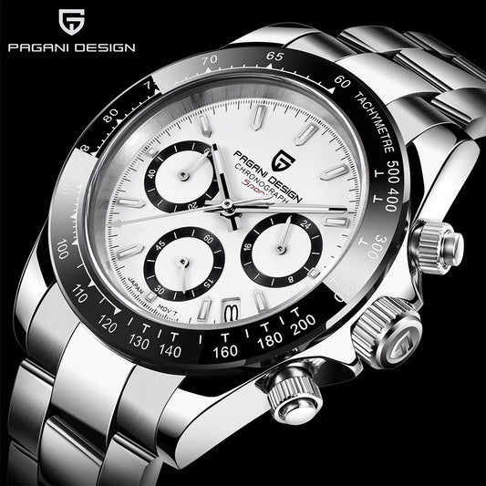 Men’s Quartz Chronograph Watch Sapphire Crystal 10 Bar
