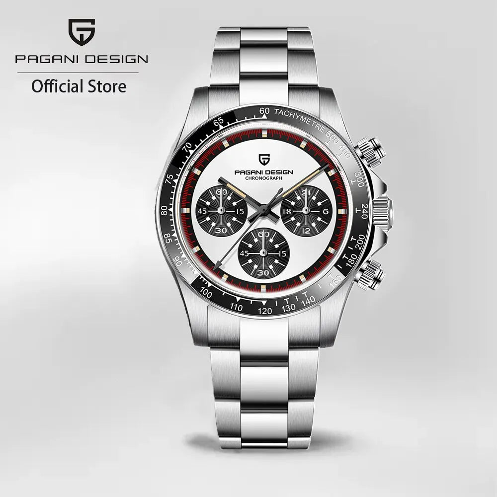 Men’s Luxury Chronograph Quartz Watch 100 m Waterproof