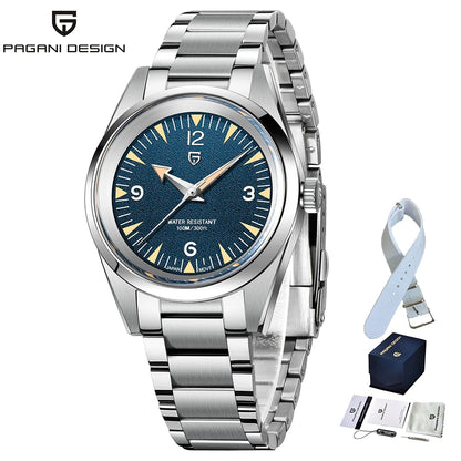 Men’s 38 mm Dress Quartz Watch Sapphire Stainless Steel