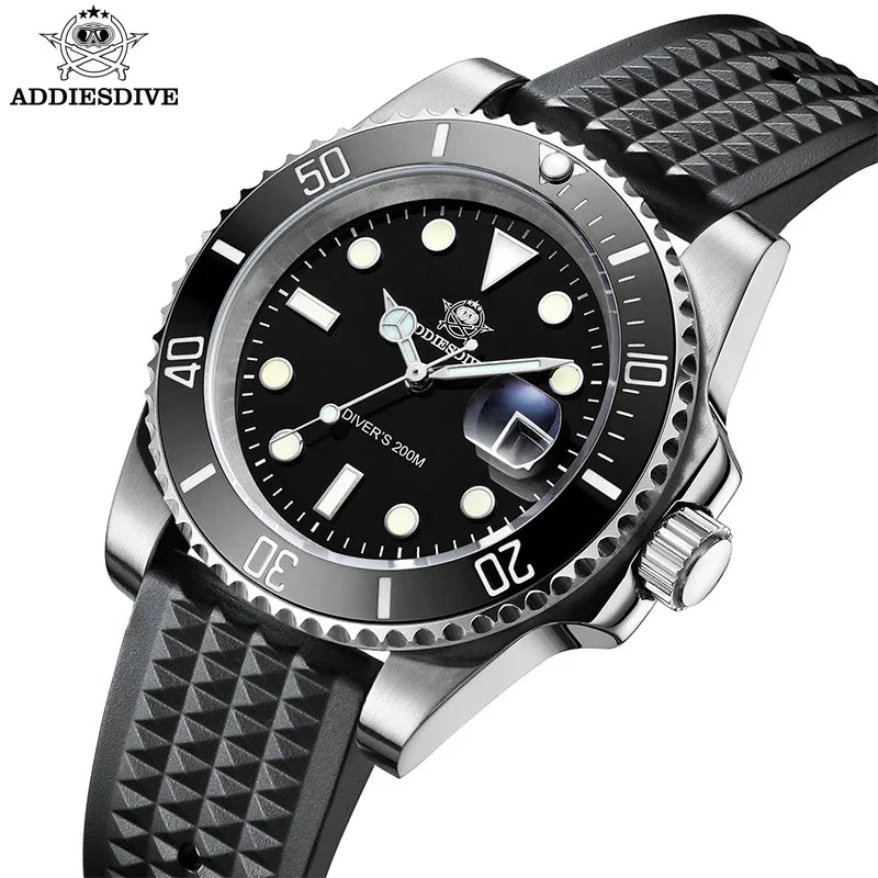 Men’s 200M Dive Quartz Watch Stainless Steel 41mm