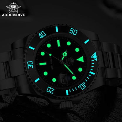 Men's 200 m Dive Watch Quartz 316L Steel Luminous