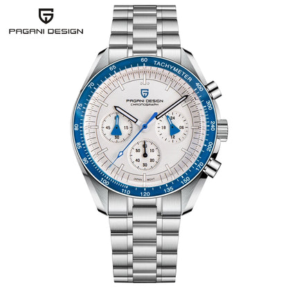 Men’s Luxury Chronograph Watch Quartz Moonphase Style