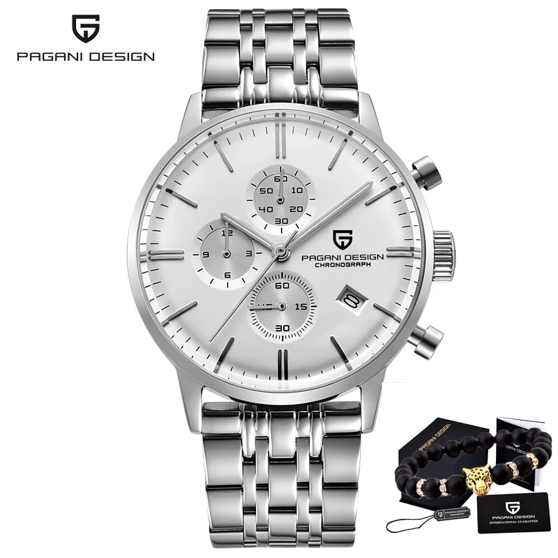 Men’s Chronograph Quartz Watch Sapphire Crystal 3Bar