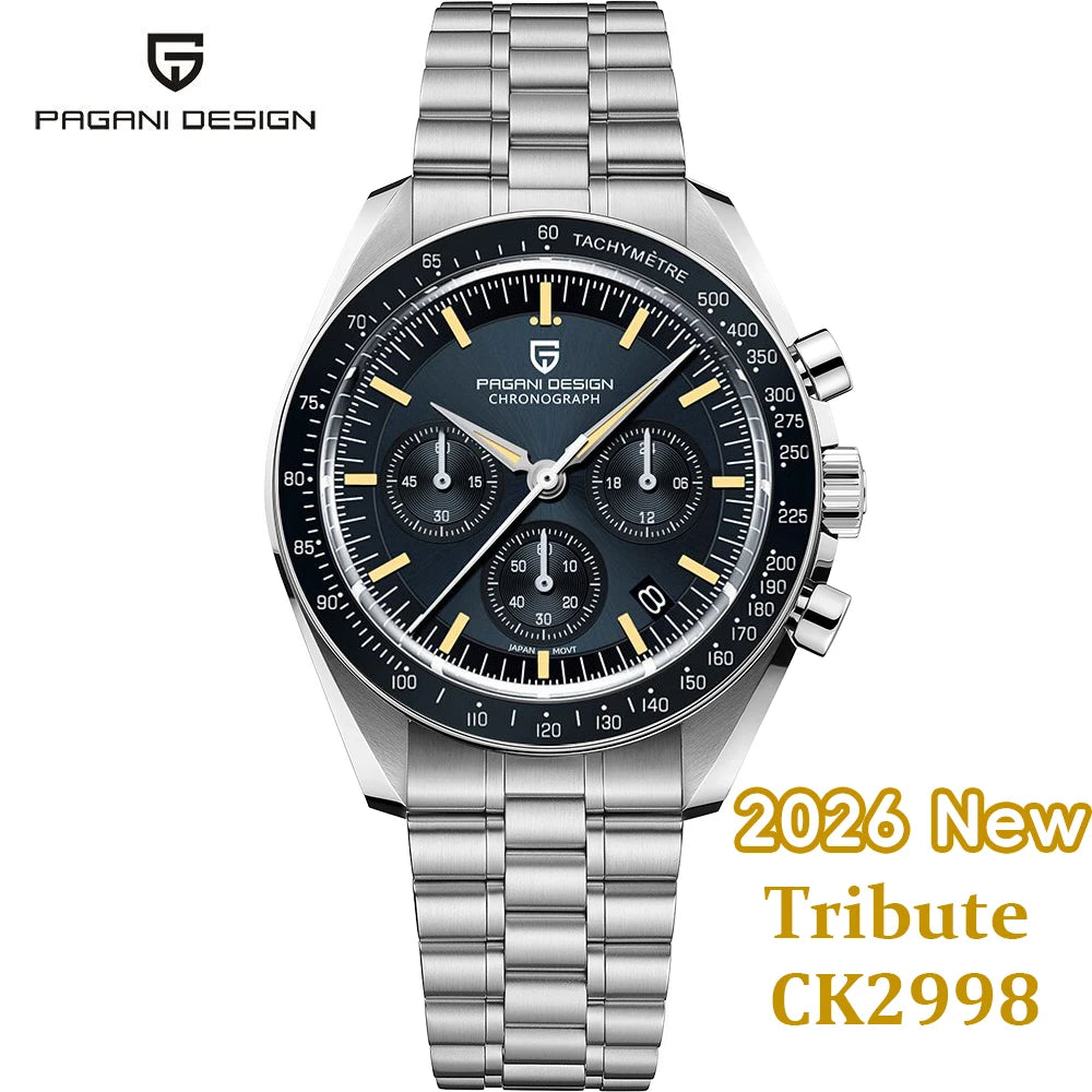 Men’s Quartz Chronograph Watch With Sapphire Crystal