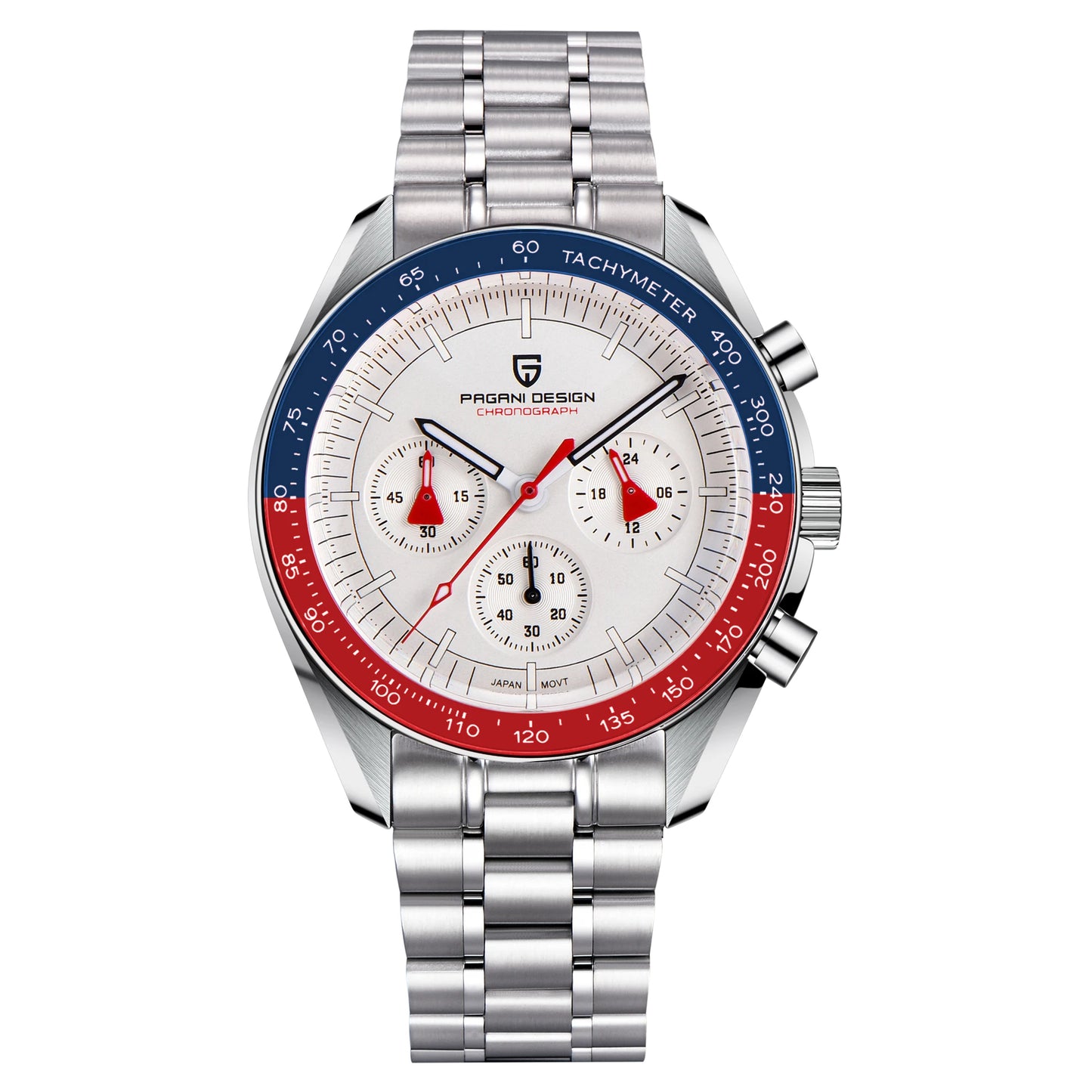 Men’s Luxury Chronograph Watch Quartz Moonphase Style