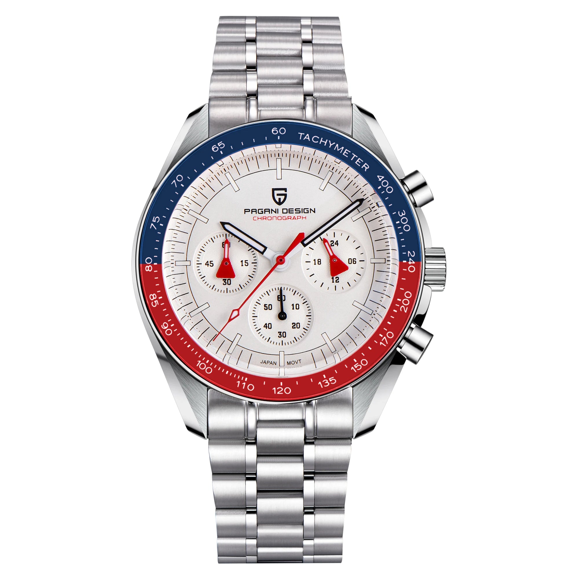 Men’s Luxury Chronograph Watch Quartz Moonphase Style
