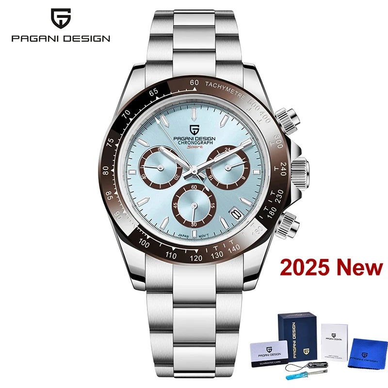 Men’s Chronograph Quartz Watch Sapphire Crystal 10 Bar