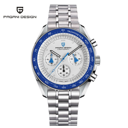 Men’s Moonwatch Style Chronograph Quartz Watch Sapphire