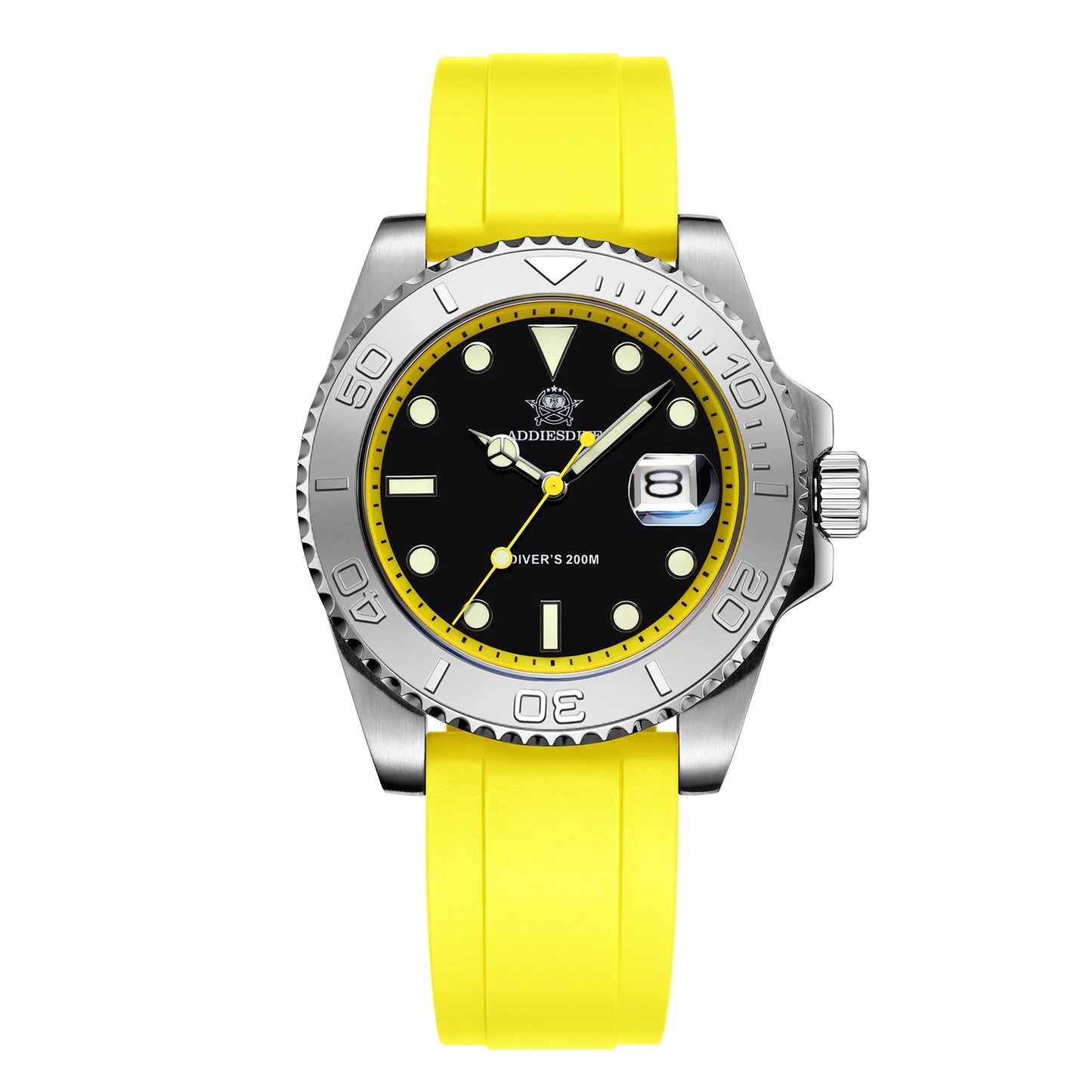 Men’s 200 m Quartz Dive Watch With Luminous Dial