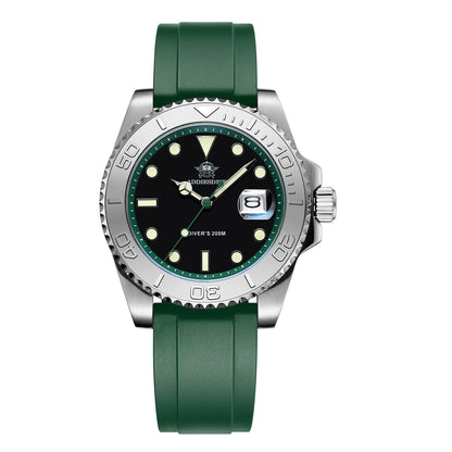 Men’s 200 m Quartz Dive Watch With Luminous Dial
