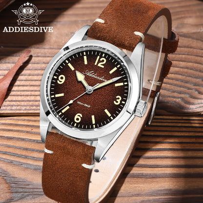 36mm Men’s Quartz Dive Watch Sapphire 100m Steel