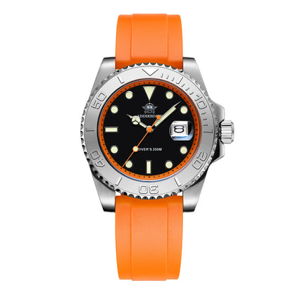 Men’s 200 m Quartz Dive Watch With Luminous Dial