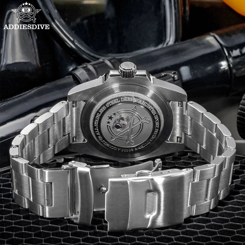 Men’s 200M Dive Quartz Watch Ceramic Bezel Stainless Steel