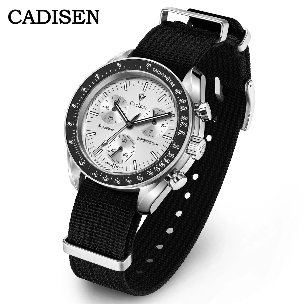 Men’s Chronograph Quartz Watch Sapphire AR Crystal