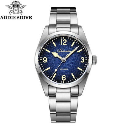36mm Men’s Quartz Dive Watch Sapphire 100m Steel