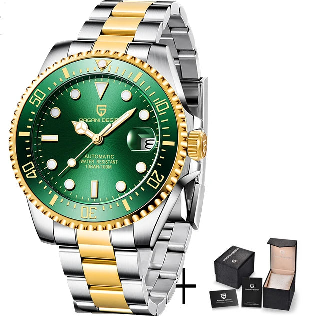 Men’s Automatic Dive Watch 100m With Sapphire Crystal