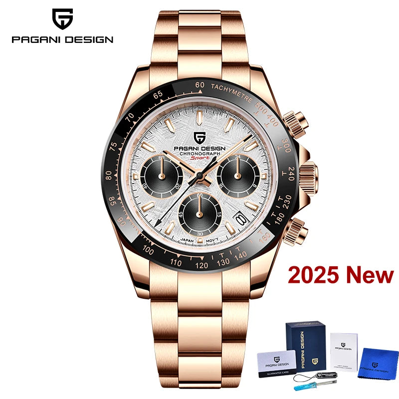 Men’s Chronograph Quartz Watch Sapphire Crystal 10 Bar
