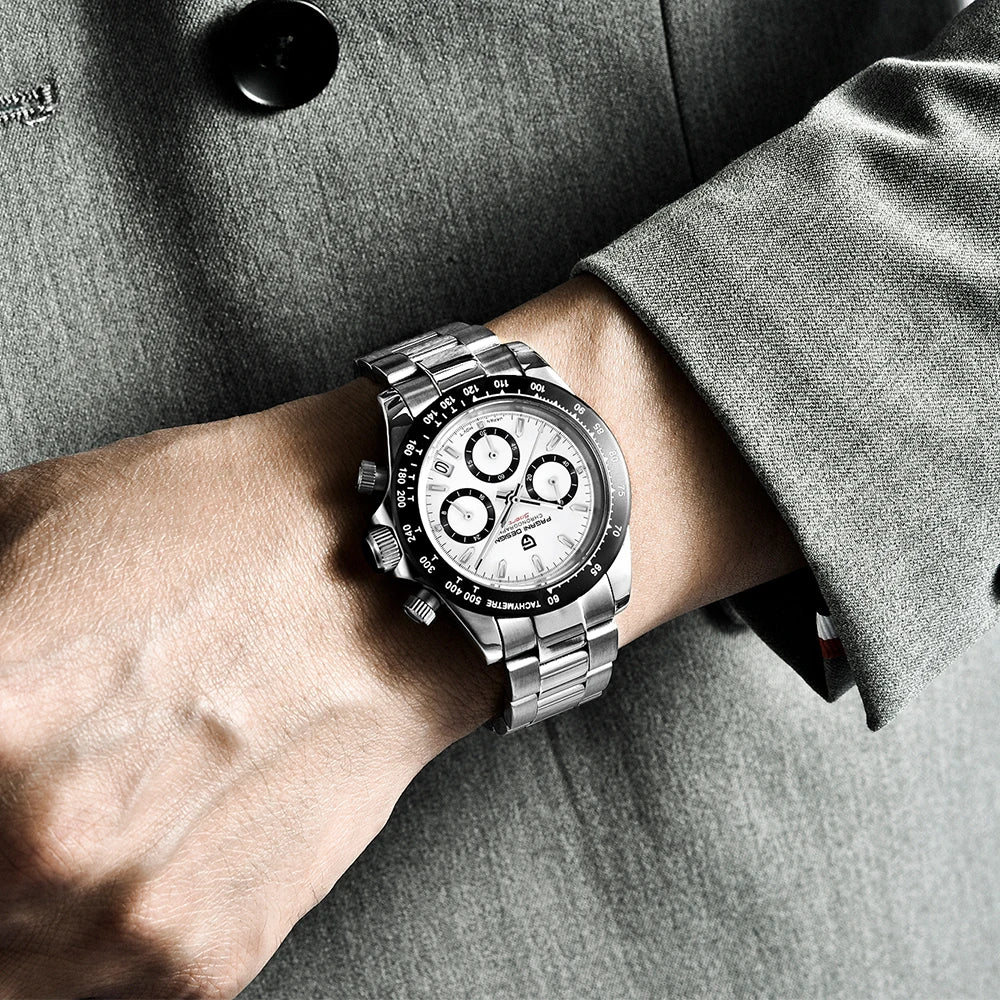 Men’s Quartz Chronograph Watch Sapphire Crystal 10 Bar