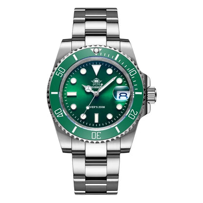 Men’s 200M Dive Quartz Watch Stainless Steel 41mm