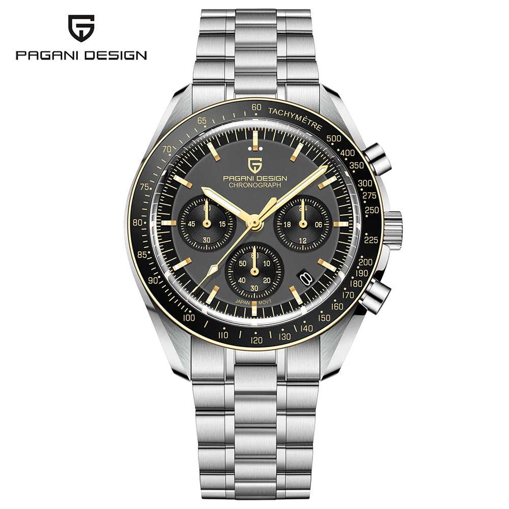Moonwatch-Style Men’s Chronograph Quartz Watch