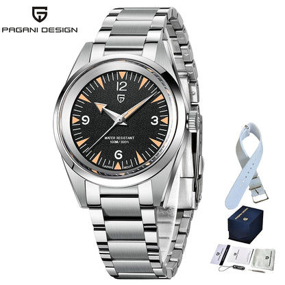 Men’s 38 mm Dress Quartz Watch Sapphire Stainless Steel