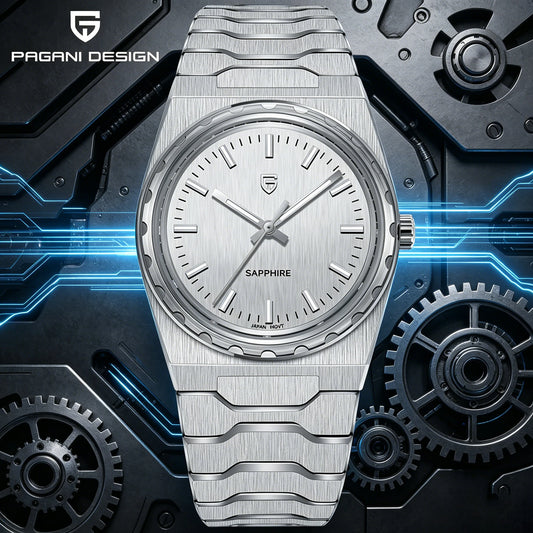 Men’s 37 mm Quartz Dress Watch Sapphire 10 Bar Slim