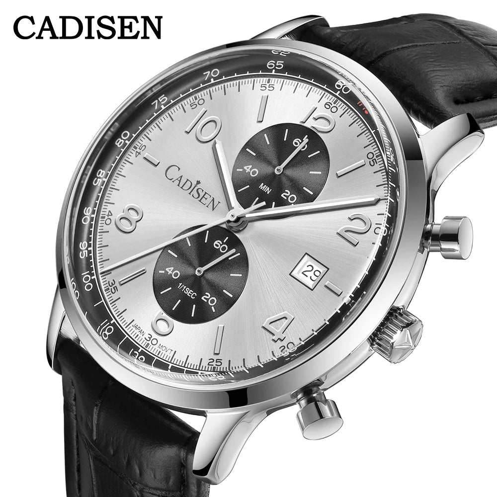 Men’s Chronograph Quartz Watch Sunburst Dial 5ATM