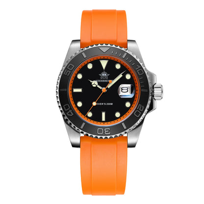 Men’s 200 m Quartz Dive Watch With Luminous Dial