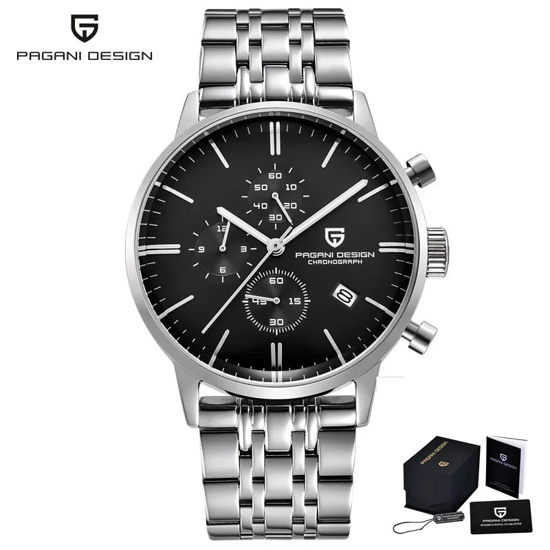Men’s Chronograph Quartz Watch Sapphire Crystal 3Bar