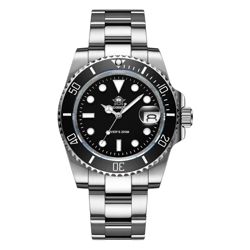 Men's 200 m Dive Watch Quartz 316L Steel Luminous