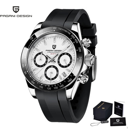 Men’s Stainless Steel Chronograph Watch With Sapphire