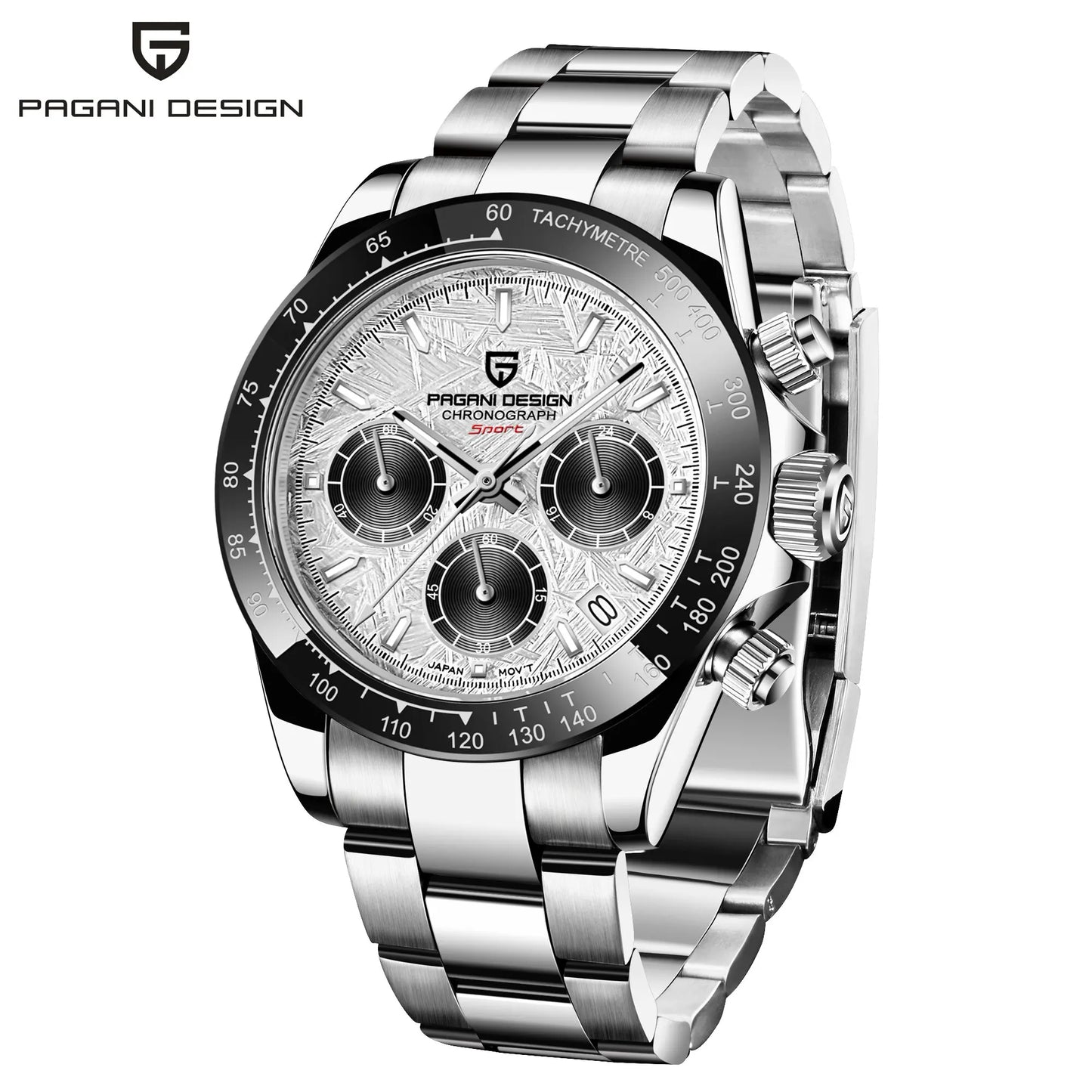 Men's Stainless Steel Quartz Dive Watch With Sapphire