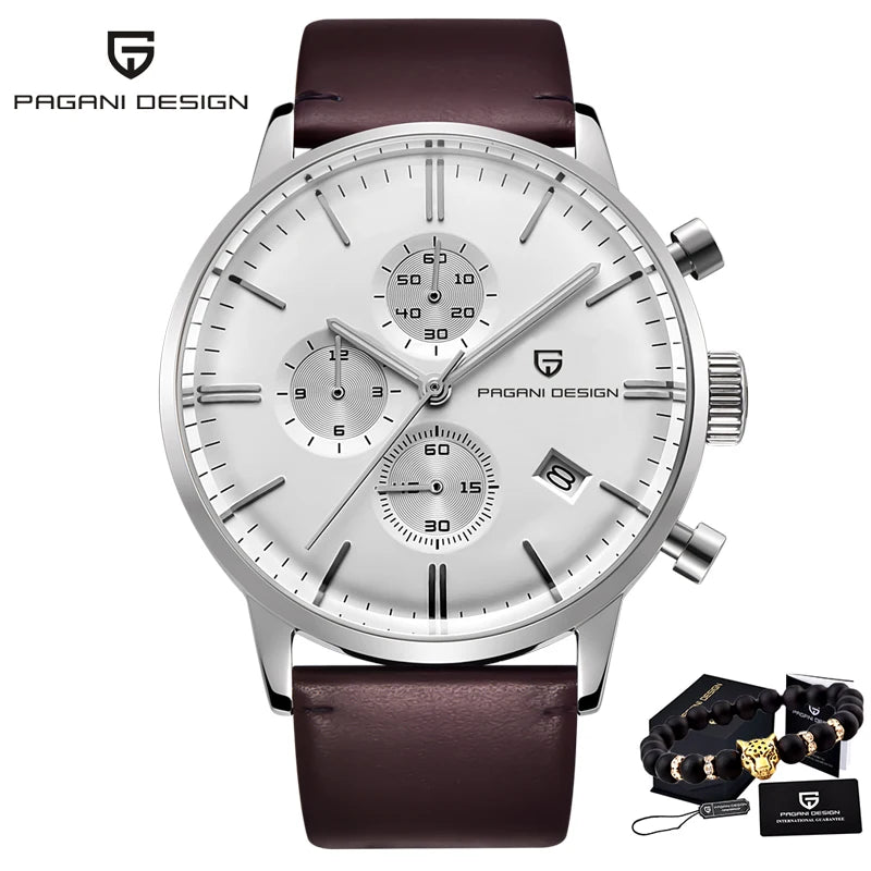 Men’s Chronograph Quartz Watch Sapphire Crystal 3Bar