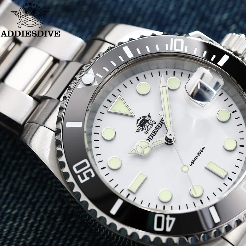 Men’s 316L Steel Diver Watch Quartz 200M Luminous