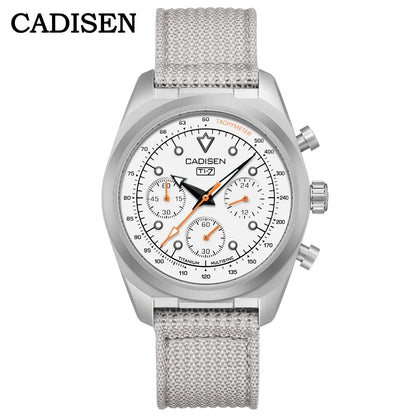 Luxury Quartz Chronograph Watch – Sapphire Crystal, 10 Bar