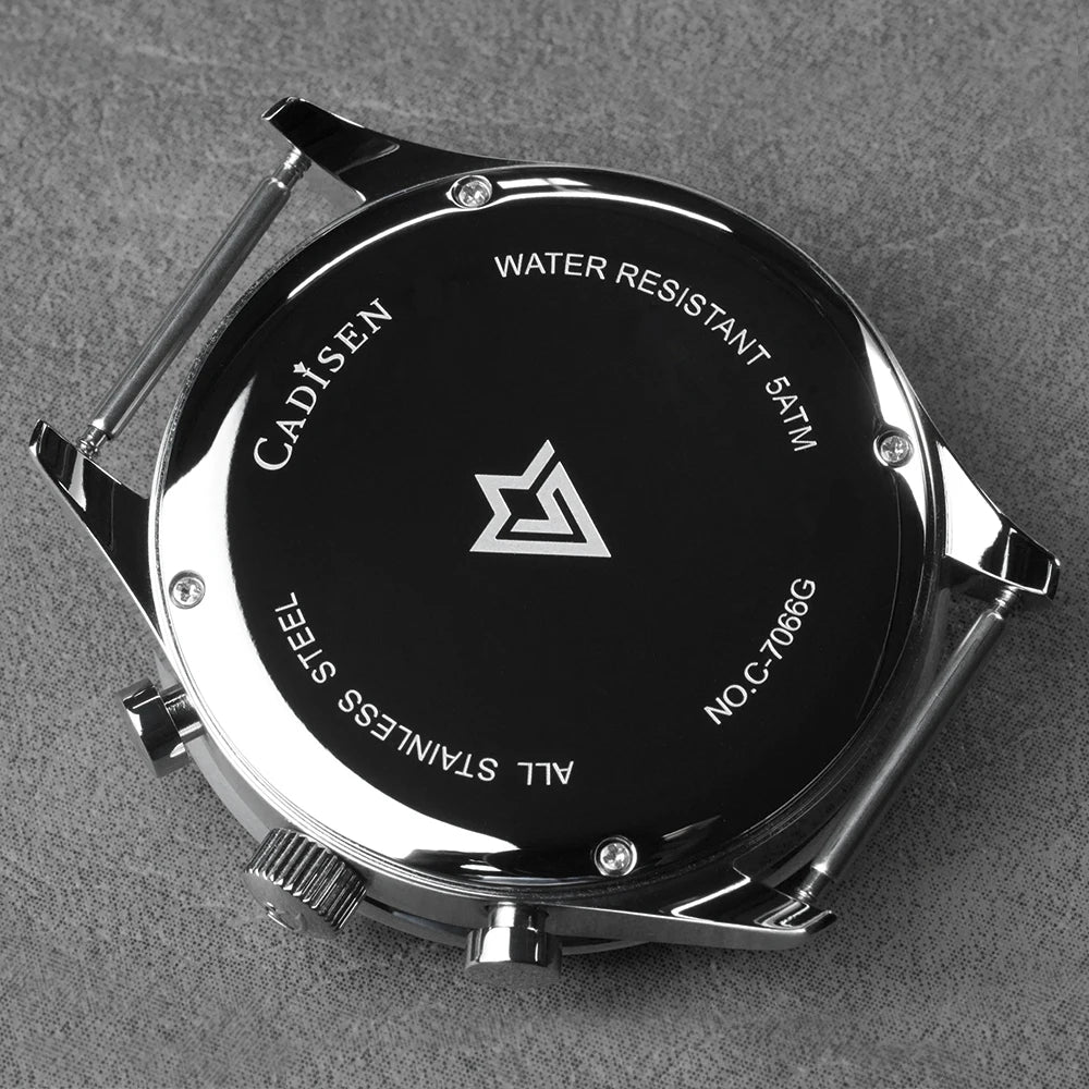 Men’s Canvas Chronograph Watch Quartz Luminous 5 Bar