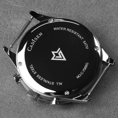 Men’s Canvas Chronograph Watch Quartz Luminous 5 Bar