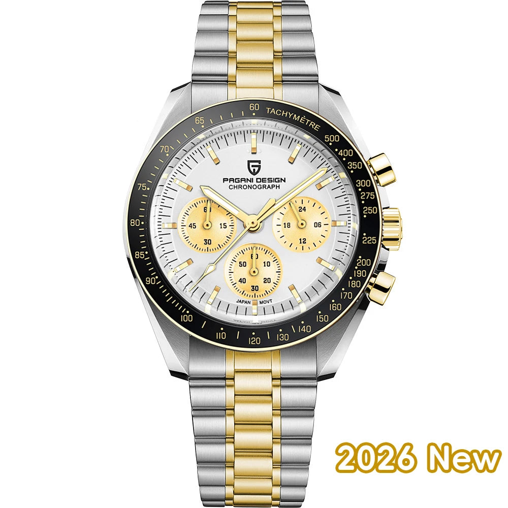Men’s Quartz Chronograph Watch With Sapphire Crystal