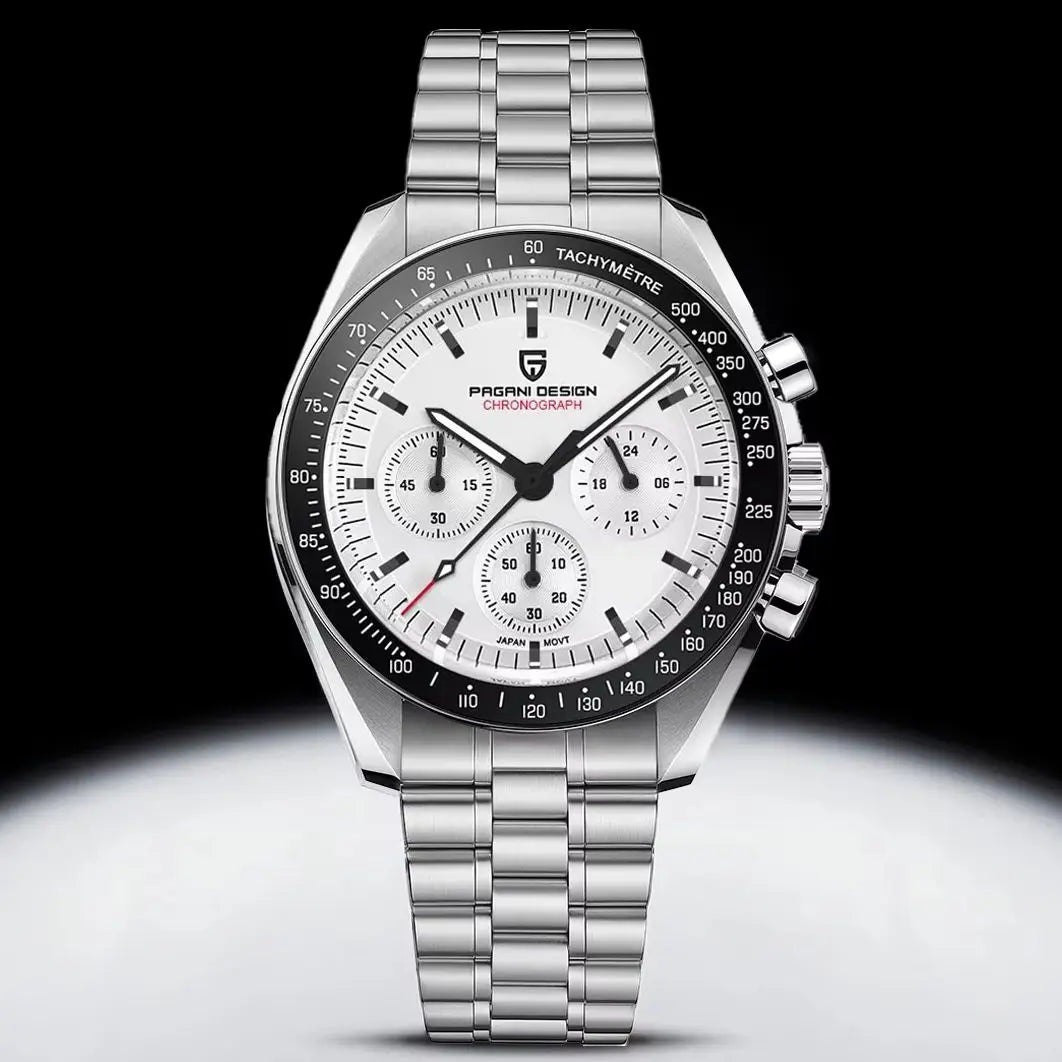 Men’s Chronograph Quartz Watch Sapphire 100M Waterproof