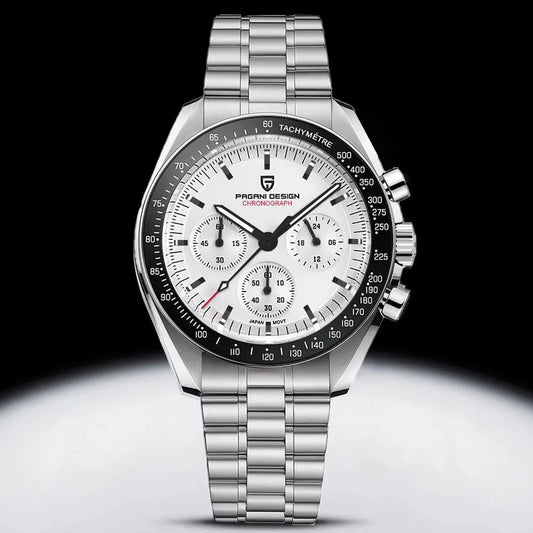 Men’s Chronograph Quartz Watch Sapphire 100M Waterproof